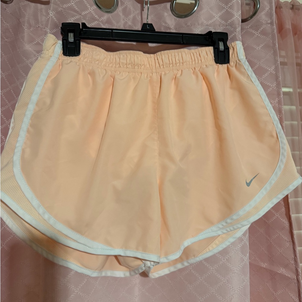 Nike Women's Light Peach Athletic Shorts